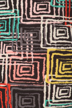 Load image into Gallery viewer, Abstract Geometric Printed Knit Legging With Elastic Waistband, And High Waist Fit
