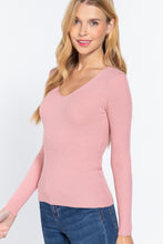Load image into Gallery viewer, V-neck Viscose Rib Sweater
