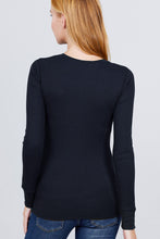 Load image into Gallery viewer, Long Slv Henley Thermal Top
