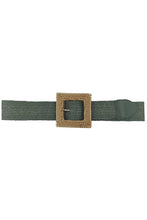 Load image into Gallery viewer, Fashion Square Straw Buckle Belt
