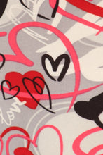Load image into Gallery viewer, Plus Size Heart Print, Full Length Leggings In A Slim Fitting Style With A Banded High Waist
