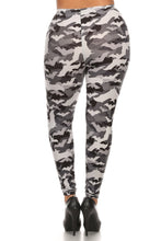 Load image into Gallery viewer, Plus Size Print, Full Length Leggings In A Slim Fitting Style With A Banded High Waist.
