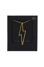 Load image into Gallery viewer, 14k Gold Dipped Lightning Bolt Charm Necklace
