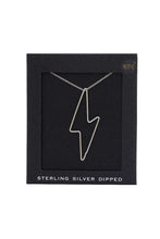 Load image into Gallery viewer, 14k Gold Dipped Lightning Bolt Charm Necklace
