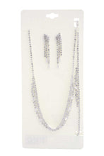 Load image into Gallery viewer, Rhinestone Bracelet Necklace Set
