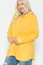 Load image into Gallery viewer, Twisted Knot Detail Oversized Satin Shirt
