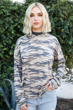 Load image into Gallery viewer, Mask Neck Detail Hooded Sweater

