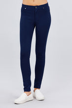Load image into Gallery viewer, 5-pockets Shape Skinny Ponte Mid-rise Pants
