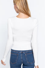 Load image into Gallery viewer, Shirring Sweatheart Neck Sweater
