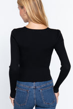 Load image into Gallery viewer, Shirring Sweatheart Neck Sweater
