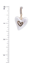 Load image into Gallery viewer, Pearl Heart Dangle Earring
