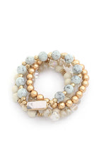 Load image into Gallery viewer, Rectangle Stone Beaded Bracelet Set
