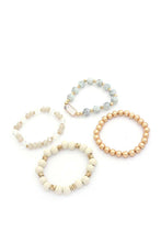 Load image into Gallery viewer, Rectangle Stone Beaded Bracelet Set
