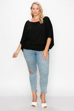 Load image into Gallery viewer, Solid Top Featuring Flattering Wide Sleeves
