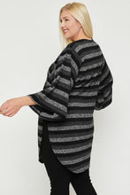 Load image into Gallery viewer, Multi-color Striped Cardigan
