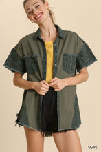 Load image into Gallery viewer, Mixed Animal Print Oversized Jacket With Chest Pockets
