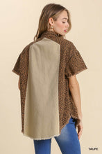 Load image into Gallery viewer, Mixed Animal Print Oversized Jacket With Chest Pockets
