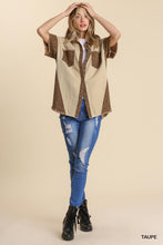 Load image into Gallery viewer, Mixed Animal Print Oversized Jacket With Chest Pockets

