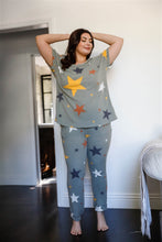 Load image into Gallery viewer, Print Loose T-shirt &amp; Sweatpants Set
