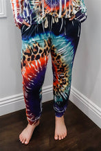 Load image into Gallery viewer, Plus Ivory Animal Multi Color Print Hooded Long Sleeve Top &amp; Pants Set
