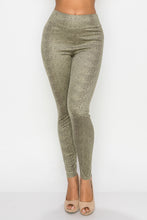 Load image into Gallery viewer, Embossed Snake Print Top And Leggings Set
