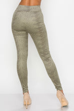 Load image into Gallery viewer, Embossed Snake Print Top And Leggings Set
