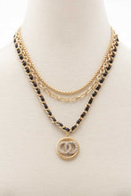 Load image into Gallery viewer, Double Circle Layered Necklace
