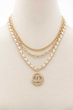 Load image into Gallery viewer, Double Circle Layered Necklace
