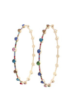 Load image into Gallery viewer, Rhinestone Edge Hoop Earring
