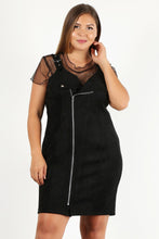 Load image into Gallery viewer, Plus Size Solid Print Short Dress
