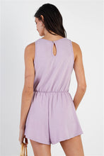 Load image into Gallery viewer, Ribbed Self-tie Waistline Romper

