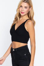Load image into Gallery viewer, V-neck Sweater Knit Crop Cami Top
