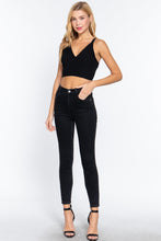 Load image into Gallery viewer, V-neck Sweater Knit Crop Cami Top
