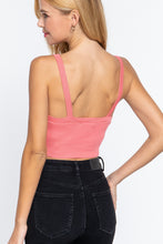 Load image into Gallery viewer, V-neck Sweater Knit Crop Cami Top

