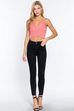 Load image into Gallery viewer, V-neck Sweater Knit Crop Cami Top

