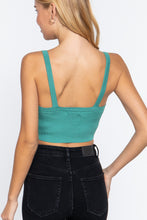 Load image into Gallery viewer, V-neck Sweater Knit Crop Cami Top
