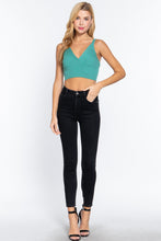 Load image into Gallery viewer, V-neck Sweater Knit Crop Cami Top
