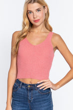 Load image into Gallery viewer, Sleeveless V-neck Sweater Top
