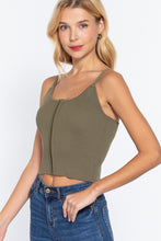 Load image into Gallery viewer, Front Closure With Hooks Sweater Cami Top
