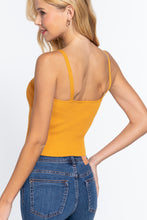Load image into Gallery viewer, Front Closure With Hooks Sweater Cami Top
