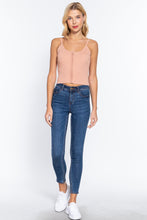 Load image into Gallery viewer, Front Closure With Hooks Sweater Cami Top
