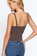 Load image into Gallery viewer, Front Closure With Hooks Sweater Cami Top
