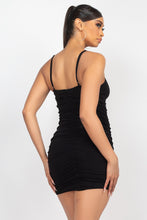 Load image into Gallery viewer, Shirred Bodycon Cami Dress
