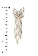 Load image into Gallery viewer, Rhinestone Butterfly Tassel Earring
