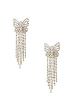 Load image into Gallery viewer, Rhinestone Butterfly Tassel Earring
