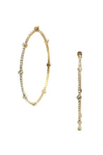 Load image into Gallery viewer, Rhinestone 70mm 1line Earring
