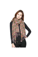 Load image into Gallery viewer, Viscose Plaid Check Scarf
