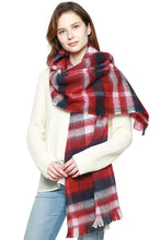 Load image into Gallery viewer, Multi Colored Bold Plaid Scarf
