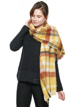 Load image into Gallery viewer, Multi Colored Bold Plaid Scarf

