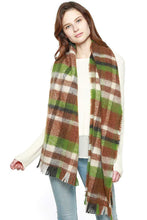 Load image into Gallery viewer, Multi Colored Bold Plaid Scarf
